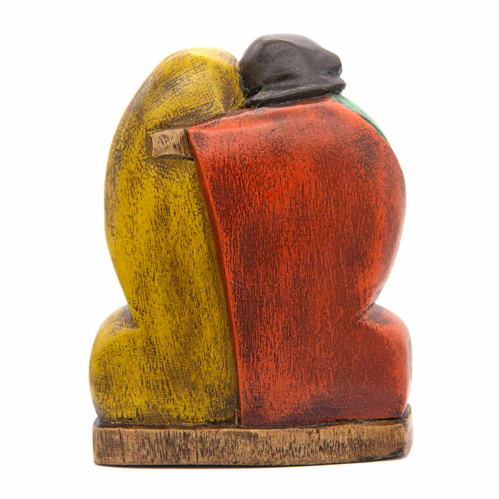 Cedar Wood Carving Sacred Family 13cm-Christianity-Siesta Crafts