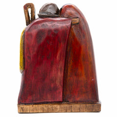 Cedar Wood Carving Sacred Family 17cm-Christianity-Siesta Crafts