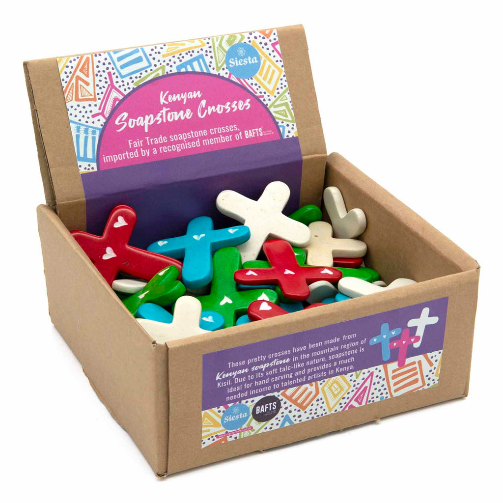 Soapstone Mini Crosses-POS Boxes-Siesta Crafts