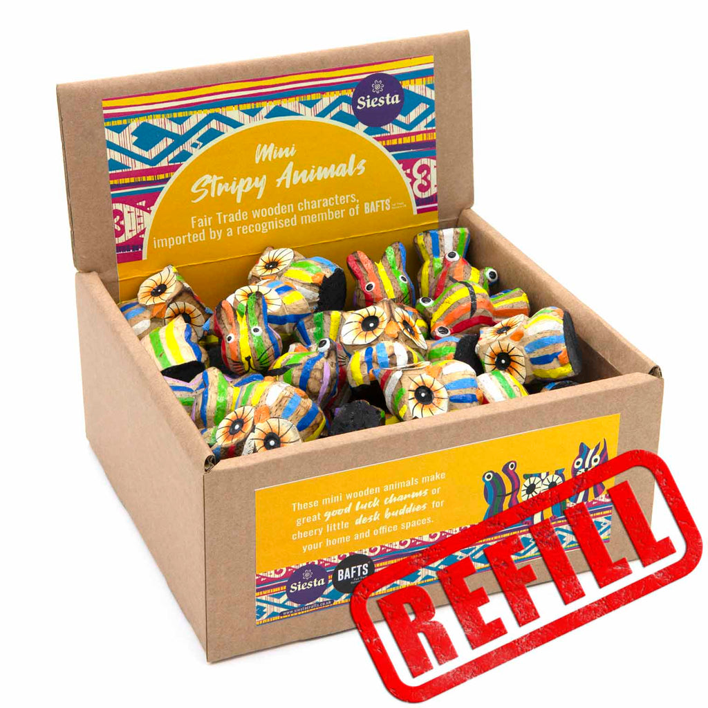 Stripy Pocket Animals Refill-POS Boxes-Siesta Crafts