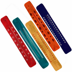 Pack of Ten Painted Ashcatchers-Incense Holders-Siesta Crafts