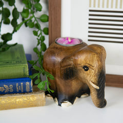 Elephant Tealight Holder-Home Décor-Siesta Crafts