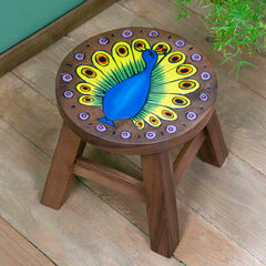 Peacock Stool-Furniture-Siesta Crafts