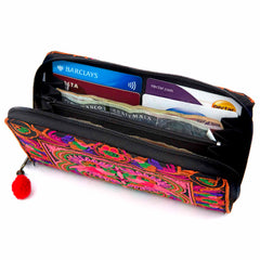 Embroidered Clutch Purse-Bags & Purses-Siesta Crafts