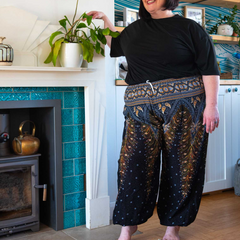 Festival Print Trousers-Trousers-Siesta Crafts