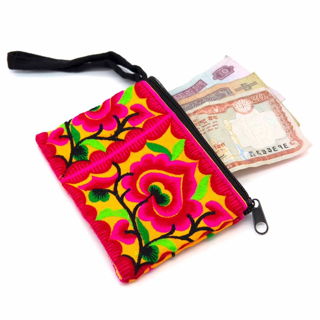 Embroidered Thai Purse-Bags & Purses-Siesta Crafts