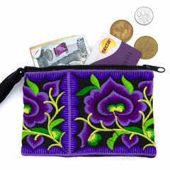 Embroidered Thai Purse-Bags & Purses-Siesta Crafts
