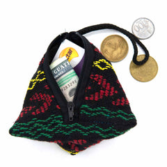 Thai Woven Pyramid Pouch-Bags & Purses-Siesta Crafts