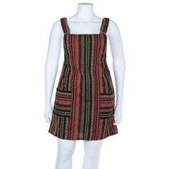 Thai Weave Dungaree Dress XL-Dresses-Siesta Crafts