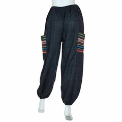 Thai Weave Pocket Ali Baba Trousers-Trousers-Siesta Crafts