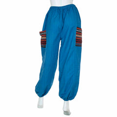 Thai Weave Pocket Ali Baba Trousers-Trousers-Siesta Crafts