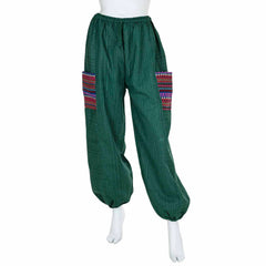 Thai Weave Pocket Ali Baba Trousers-Trousers-Siesta Crafts