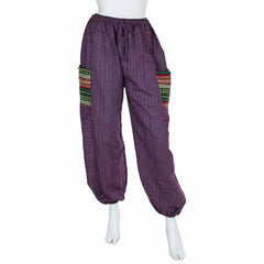 Thai Weave Pocket Ali Baba Trousers-Trousers-Siesta Crafts
