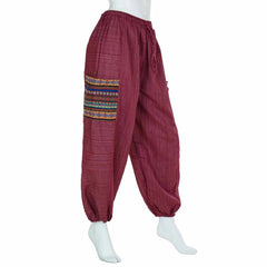 Thai Weave Pocket Ali Baba Trousers-Trousers-Siesta Crafts