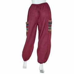 Thai Weave Pocket Ali Baba Trousers-Trousers-Siesta Crafts
