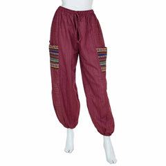 Thai Weave Pocket Ali Baba Trousers-Trousers-Siesta Crafts