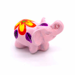 Mini Painted Resin Elephant-Ornaments & Figurines-Siesta Crafts