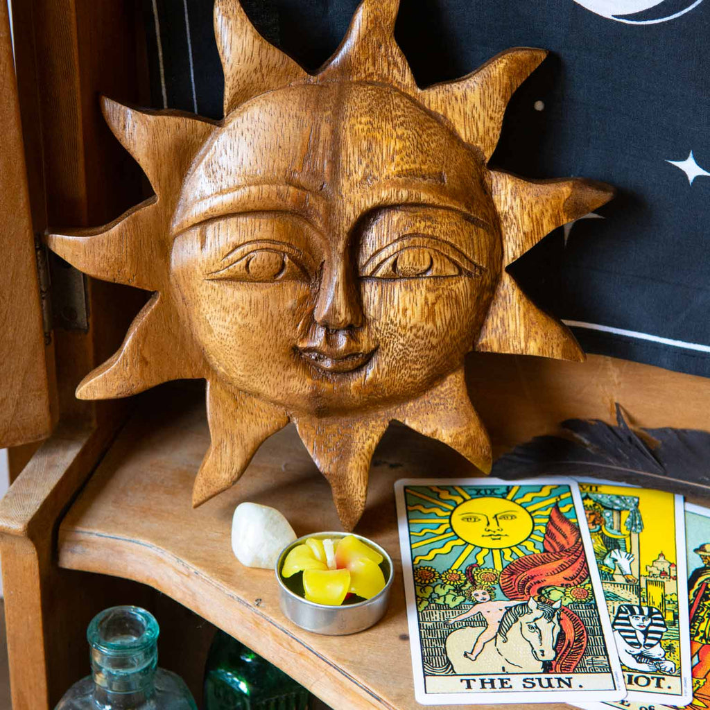 Sun Face Carving-Home Décor-Siesta Crafts