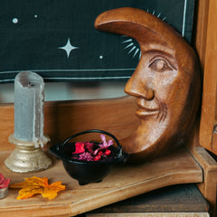 Moon Face Carving-Home Décor-Siesta Crafts
