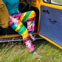 Drawstring Rainbow Elephant Trousers