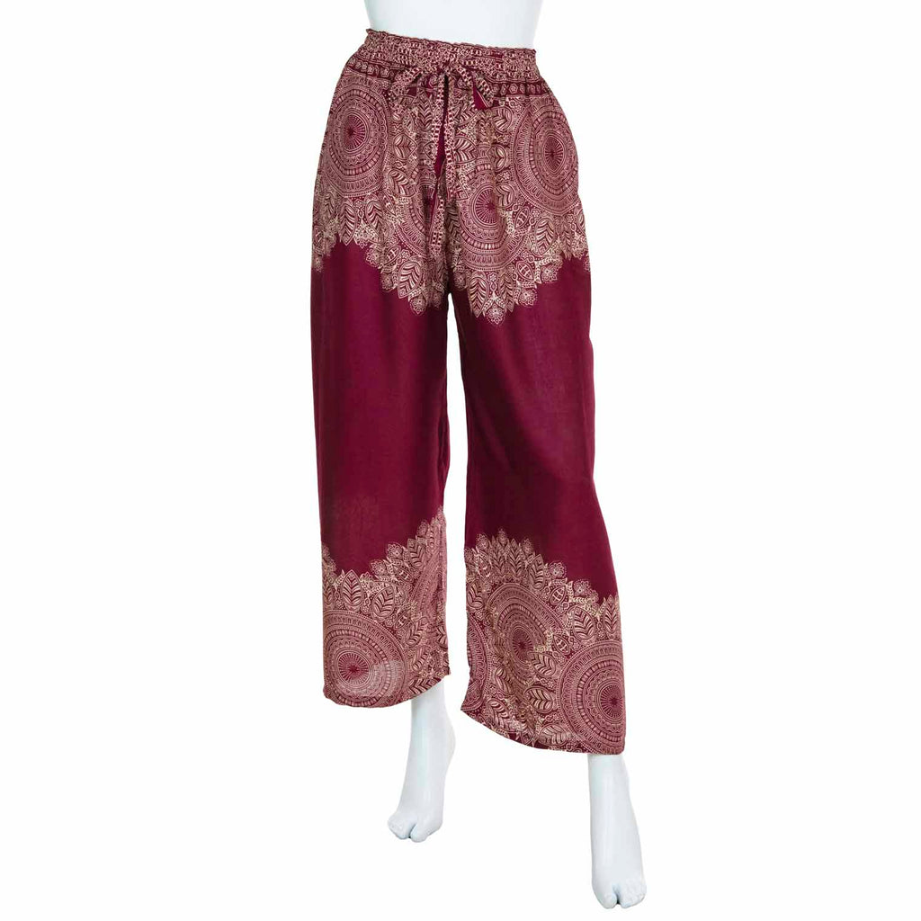 High Rise Mandala Trousers-Trousers-Siesta Crafts
