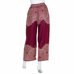 High Rise Mandala Trousers-Trousers-Siesta Crafts