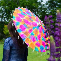 Tie Dye Saa Paper Parasol-Garden & Outdoors-Siesta Crafts