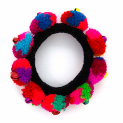 Pom Pom Hill Tribe Scrunchie-Hair Accessories-Siesta Crafts