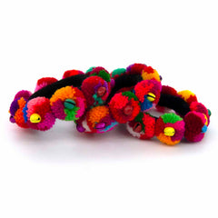 Pom Pom Hill Tribe Scrunchie-Hair Accessories-Siesta Crafts