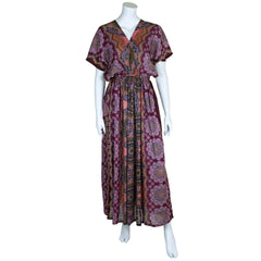 Thai Rose Maxi Dress-Dresses-Siesta Crafts