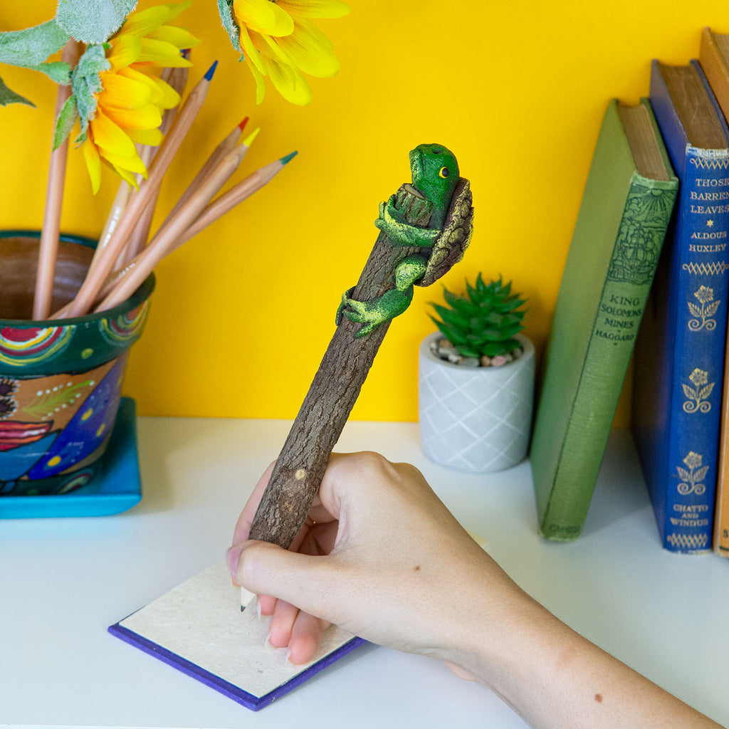 Turtle Sawdust Pencil-Office & Stationery-Siesta Crafts