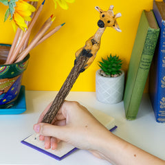 Giraffe Sawdust Pencil-Office & Stationery-Siesta Crafts