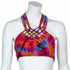 Knotted Jersey Tie Dye Triangle Top-Tops-Siesta Crafts
