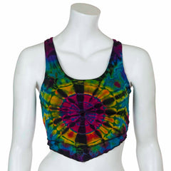 Corset Back Jersey Tie Dye Top-Tops-Siesta Crafts