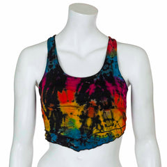 Corset Back Jersey Tie Dye Top-Tops-Siesta Crafts