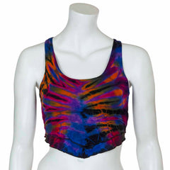 Corset Back Jersey Tie Dye Top-Tops-Siesta Crafts