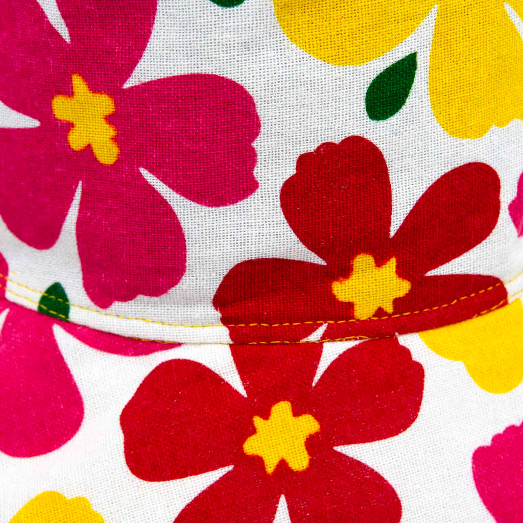 Thai Flower Bucket Hat-Hats-Siesta Crafts