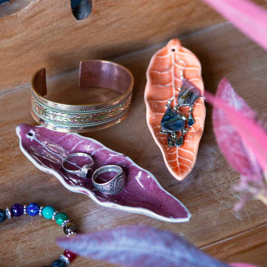 Leaf Incense Holder-Incense Holders-Siesta Crafts