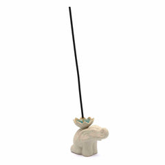 Kneeling Elephant Incense Holder-Incense Holders-Siesta Crafts