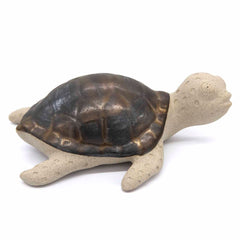 Turtle Ceramic Plant Pot Buddy-Ornaments & Figurines-Siesta Crafts