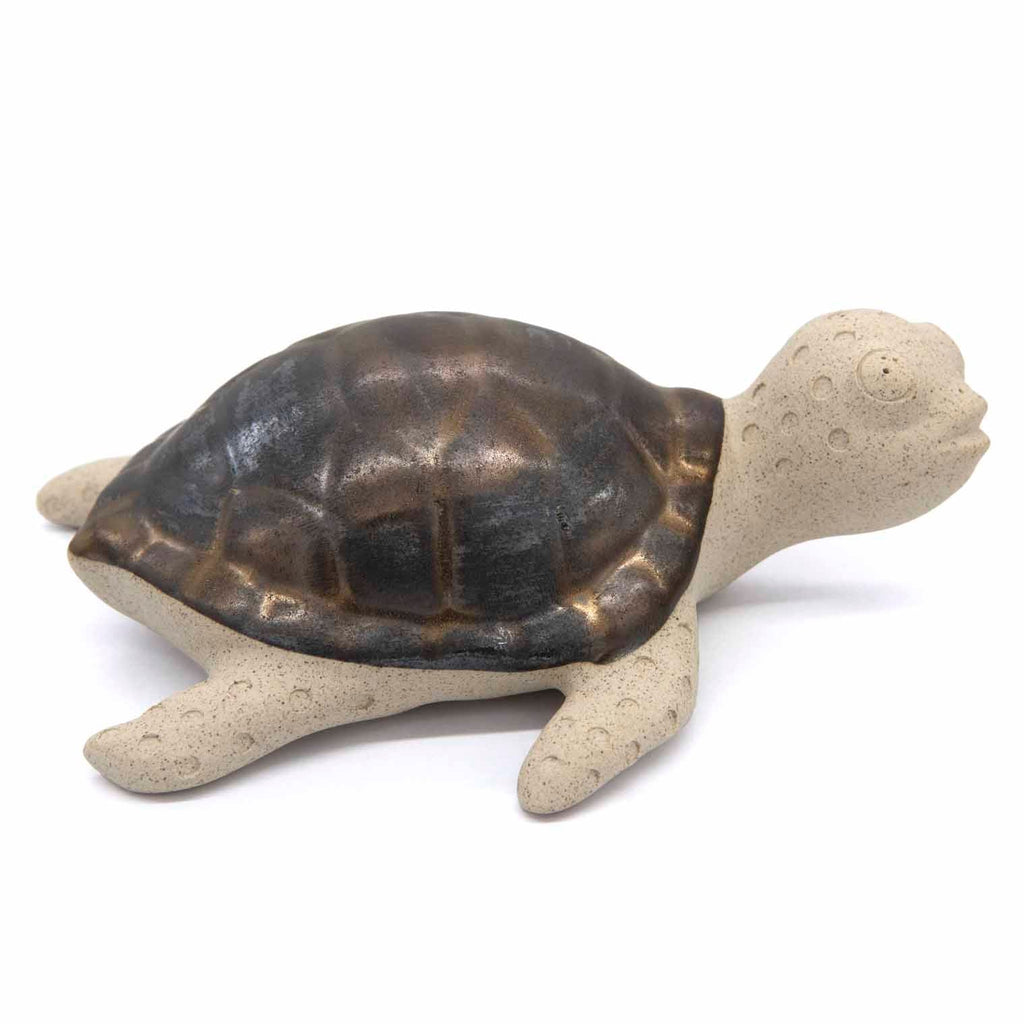 Turtle Ceramic Plant Pot Buddy-Ornaments & Figurines-Siesta Crafts