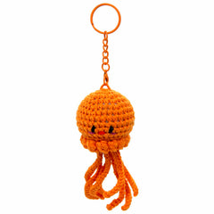 Jellyfish Crochet Keyring-Keyrings & Bag Charms-Siesta Crafts