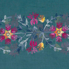 Embroidered Thai Scarf-Scarves-Siesta Crafts