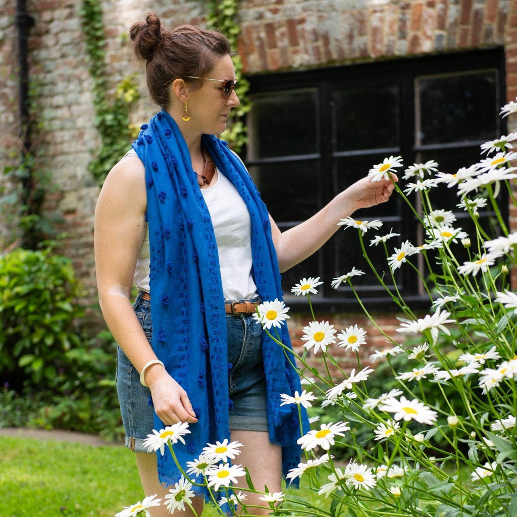 Tuft Thai Scarf-Scarves-Siesta Crafts