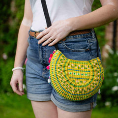 Thai Hill Tribe Crescent Bag-Bags & Purses-Siesta Crafts