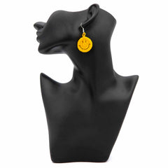 Smiley Face Crochet Earrings