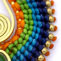 Macrame Colourful Earrings-Earrings-Siesta Crafts