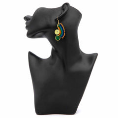 Macrame Colourful Earrings-Earrings-Siesta Crafts