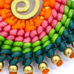 Macrame Colourful Earrings-Earrings-Siesta Crafts