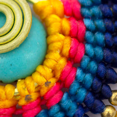 Macrame Colourful Earrings-Earrings-Siesta Crafts